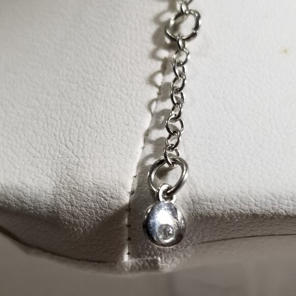 Lc five strand silver tone with smokey beads 17" (1.1365) - Picture 7 of 7